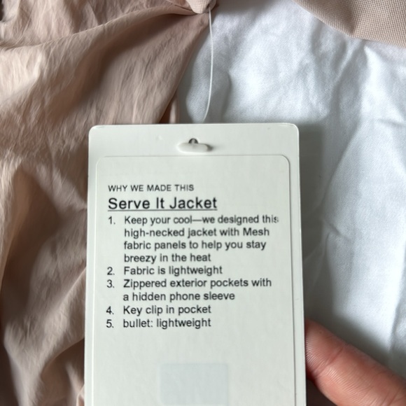 NWT Lululemon Serve It Jacket Windbreaker - Picture 5 of 7